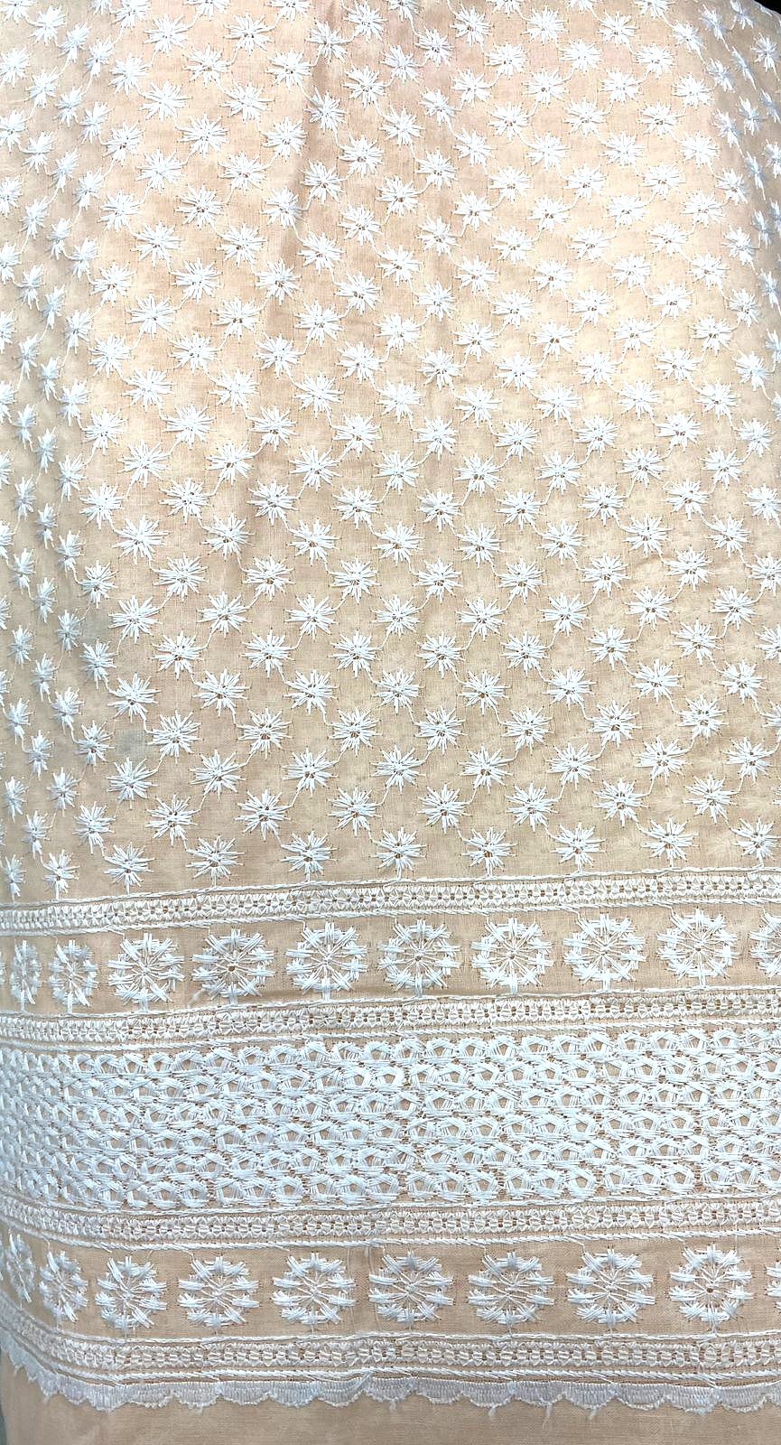 Linen Look Embroidery Fabric